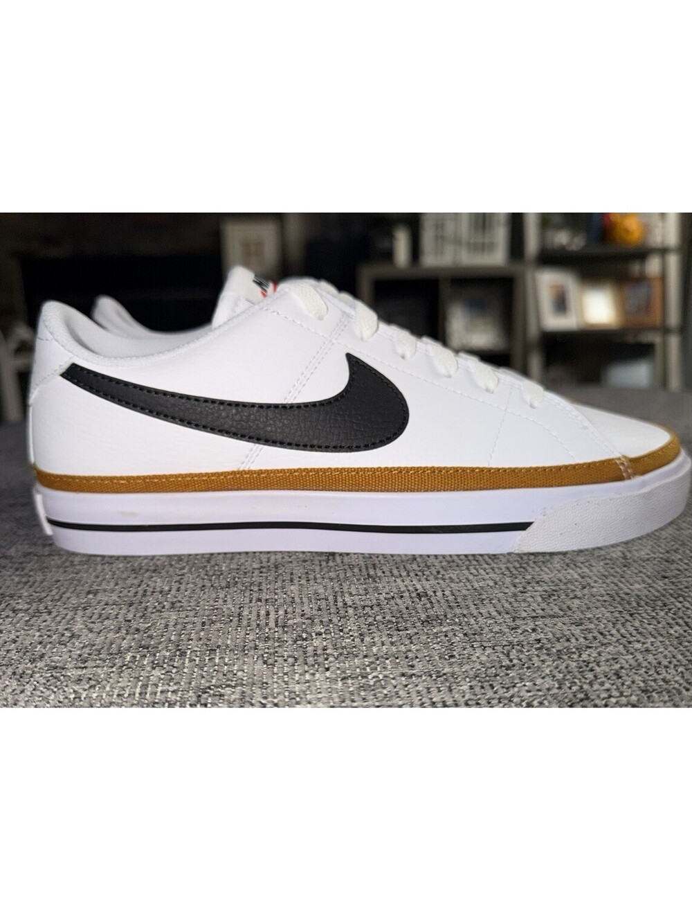 Nike Court Legacy NN Women’s 8 White/Desert Ochre Retro Sneakers DH3161-100 New